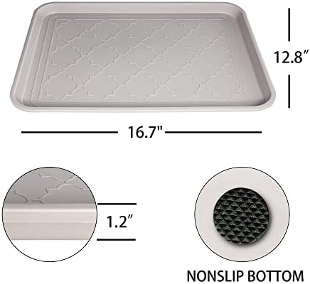 WATANIYA PET Boot Tray for Entryway Indoor, Heavy Duty Shoe Mat Tray 2 Packs - Image 3