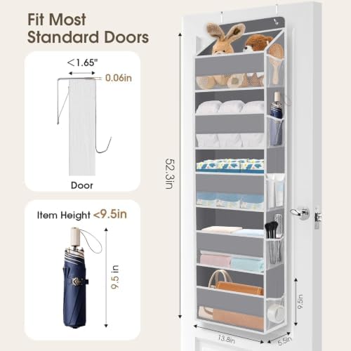 1Pack Over The Door Organizer Large Capacity Hanging Storage Room Organizer - Image 2