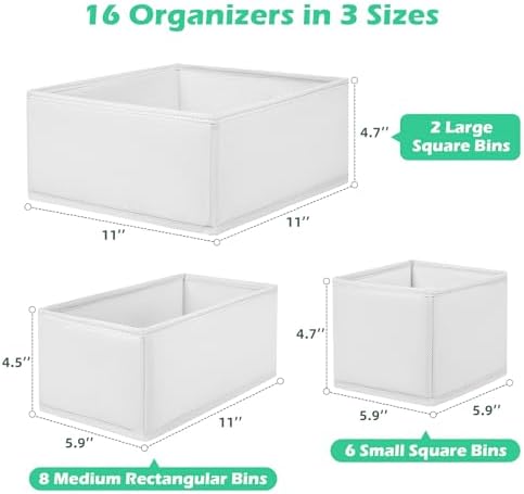 Drawer Clothing Organizer 16-Pack - Image 2