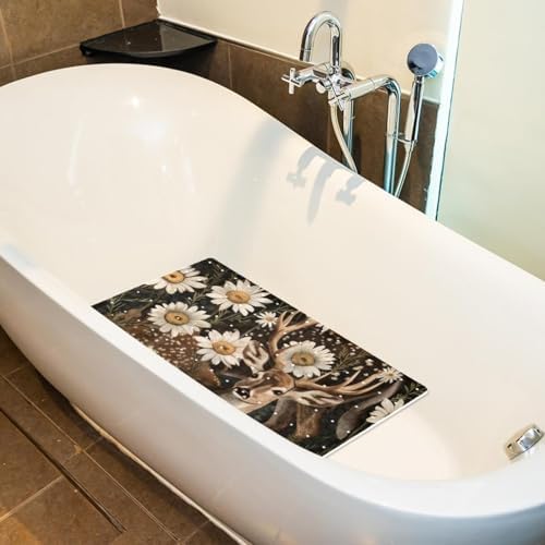 Non Slip Shower Mat Bathtub Mat 15.1x26.8 Inch, Quick Dry Bath Mat - Image 5