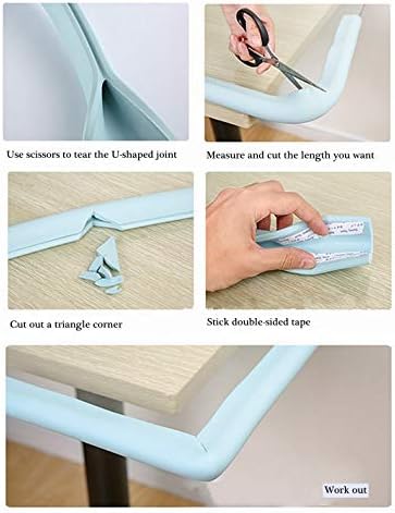 U Shape Furniture Table Edge Protectors Foam 6.5 Ft - Image 3