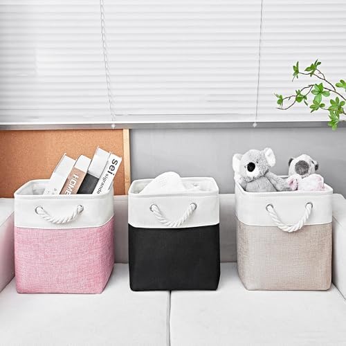 11x11 Inch Cube Storage Bins, 6 Pack Fabric Storage Cubes - Image 5