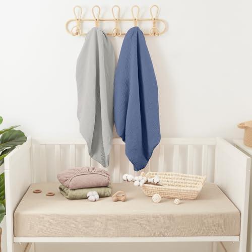 Bearmoss Muslin Mini Crib Sheets - Image 6