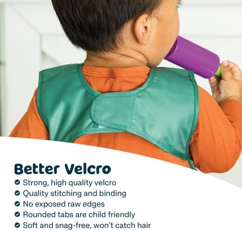 Tiny Twinkle Mess Proof Baby Bibs | 2 Pack Waterproof Toddler Bib - Image 3