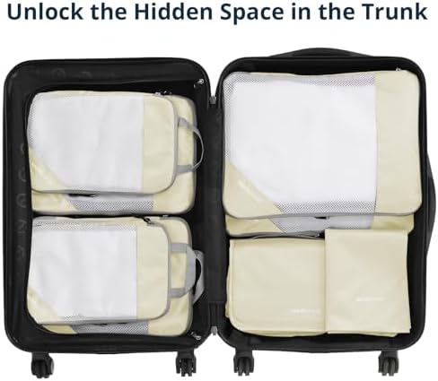 Compression Packing Cubes 8 Set, Compressible Space-Saving Packing Cubes - Image 6