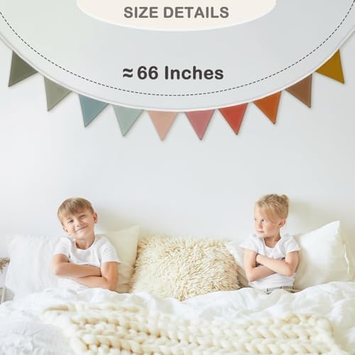 Playroom Pennant Banner Flags 5.5Ft, Nursery Baby Girls Boys Banner Toddler - Image 3