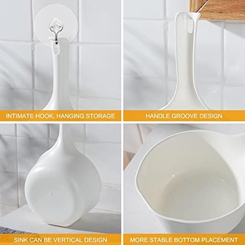 Plastic Water Scoop for Bath, 1.5 Liter Shower Ladle - Image 3