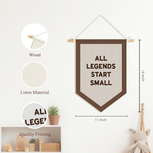 Sports Room Decor Pennants Banners, All Legends Start Small Sign - Image 7