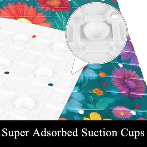 Non Slip Shower Mat Bathtub Mat 15.1x26.8 Inch, Quick Dry Bath Mat - Image 3