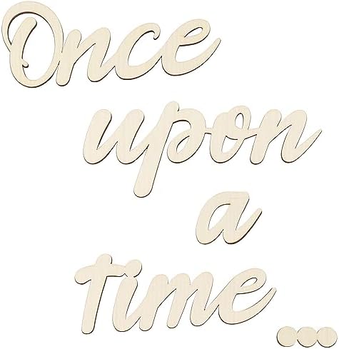 Wood Once Upon a Time Sign, Nursery Wall Decor by LonganCraft