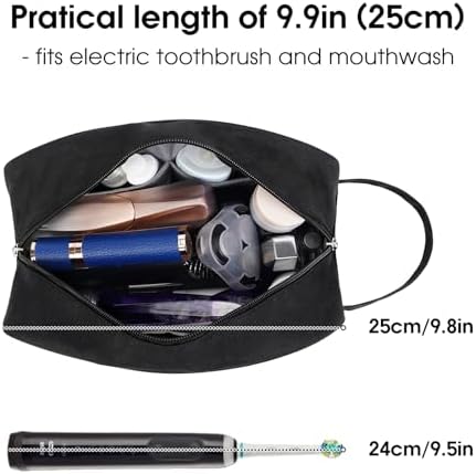 Narwey Travel Toiletry Bag for Women, Dopp Kit Men, Medicine Bag - Image 2