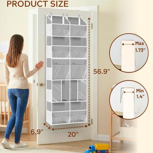Ofiray-home Extra Large Door Storage of 8 Compartments & 2 Drawers - Image 4