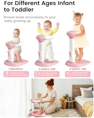 COOSEYA® Baby Shower Stand, Toddler Bath Stand Support - Image 6