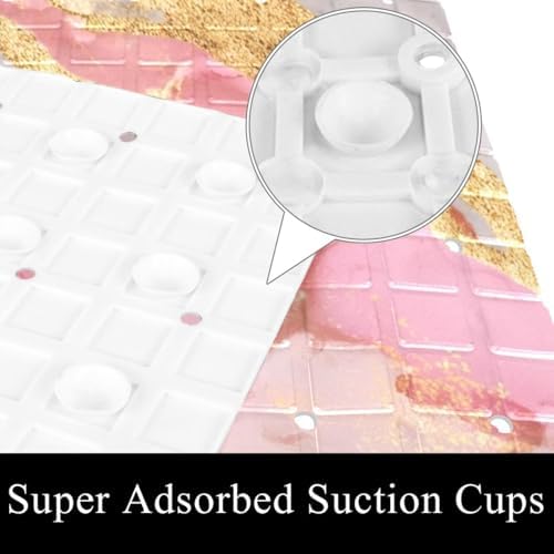 Shower Mat Bathtub Mat, 26.8x15.1 inch, Non-Slip Bath Mat - Image 2