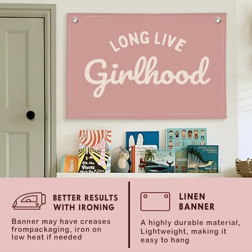 Lacama Pink Long Live Girlhood Banner - Image 6