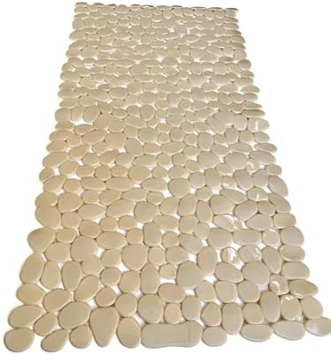 “Pebbles” Non-Slip Bathtub/Shower Mat 27.5”x14” Rectangular, Machine-Washable - Image 2
