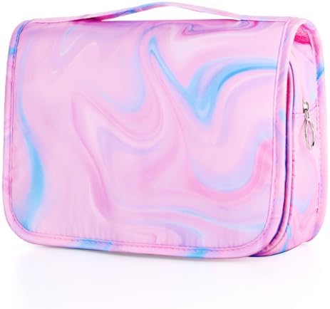 Pink Hanging Toiletry Bag for Girls, Travel Toiletry Bag for Teen Girls - Image 2