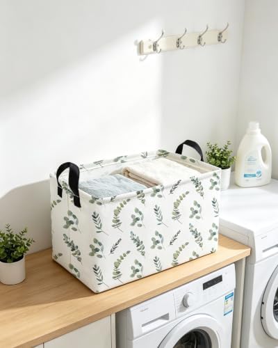 Essme Rectangular Leaves Basket, Kids Storage Bins Organizer - Image 5