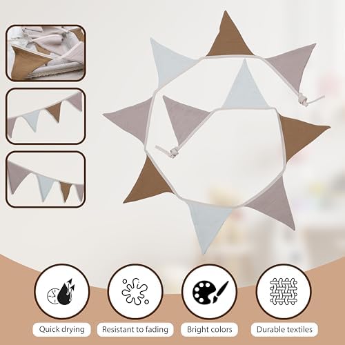 Pennant Banner Flags, Infant and toddler room decoration pennant, - Image 2