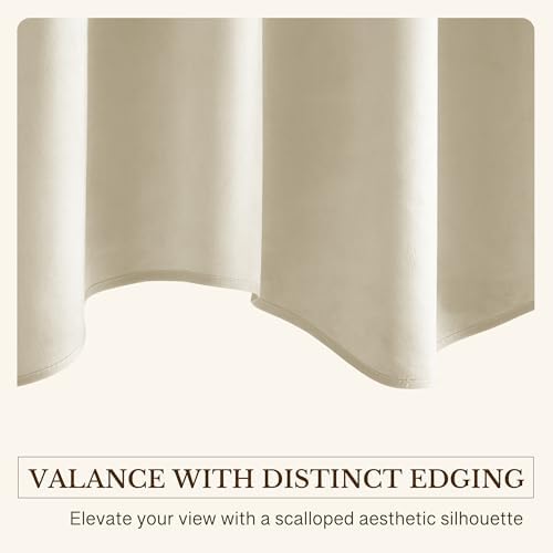 StangH 4-Panel Set Velvet Window Valance, 52x18 Inch - Image 5