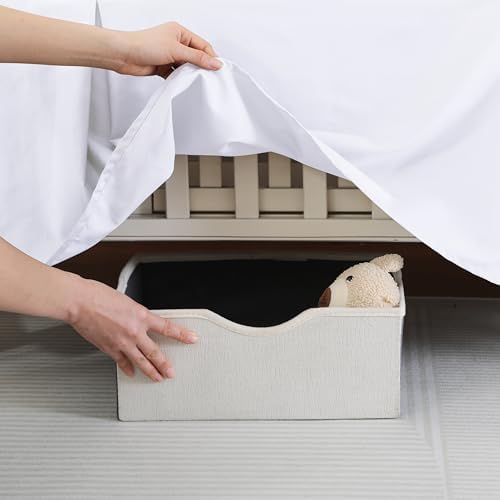 Crib Skirt Dust Ruffle, 100% Egyptian Cotton 400 Thread Count Soft Breathable - Image 5