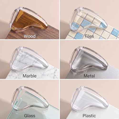 16 Pcs Clear Baby Corner Protectors, Teardrop-Shaped Furniture Edge Guards - Image 6