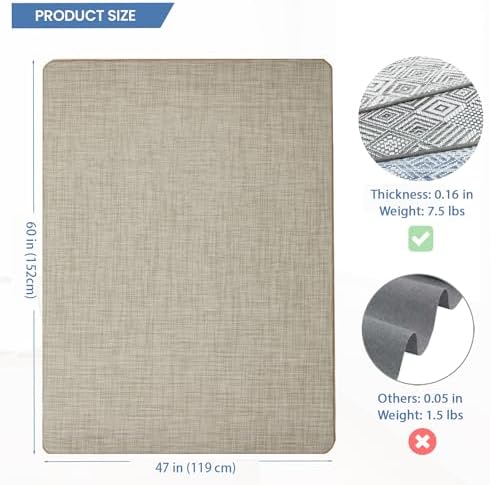 Chair Mat for Hardwood Floor, Anti Slip, Floor Protector for Home Office - Image 2
