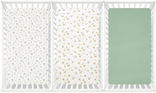 david's kids 3 Pack Fitted Crib Sheets, Ultra Soft Breathable Comfortable Baby - Image 7