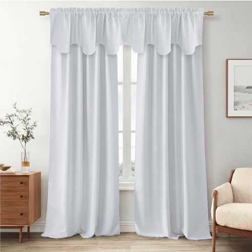 NICETOWN Greyish White Camper RV Curtain Valance - Image 6