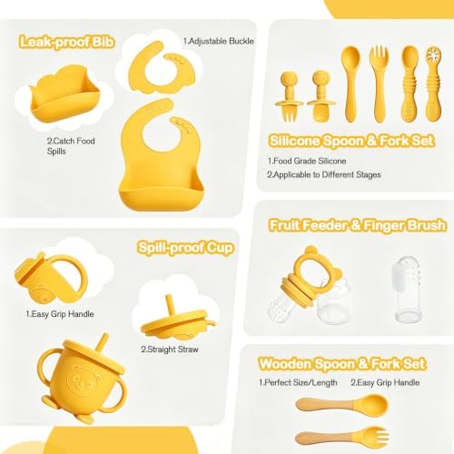 Silicone Baby Feeding Utensils Set - Image 7