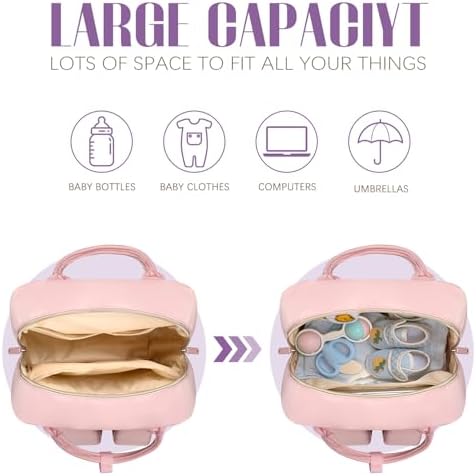 Tuwubi Diaper Bag Backpack, Baby Essentials - Image 3