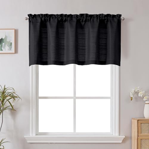 Chyhomenyc Black Short Curtain Valance by Chyhomenyc