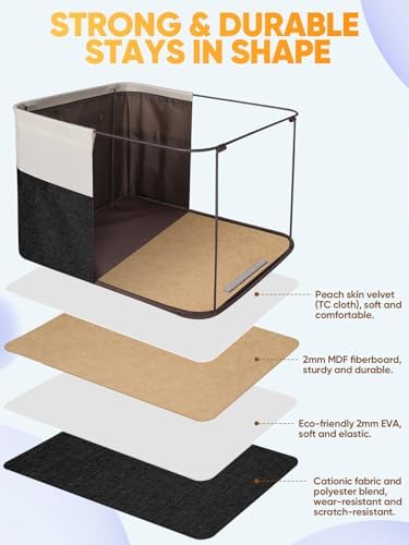 BALEINE 4 Pack Fabric Closet Storage Bins - Image 3