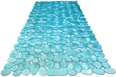 “Pebbles” Non-Slip Bathtub/Shower Mat 27.5”x14” Rectangular, Machine-Washable by TikeSmart