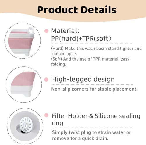GIMWA 2.4Gal Collapsible Dish Basin - Image 4
