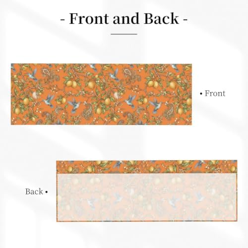 Floral Hummingbird Lemon Tree Valance Curtain - Image 2