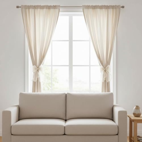 2 Pack French Lace Bow Curtain Tiebacks - Image 5