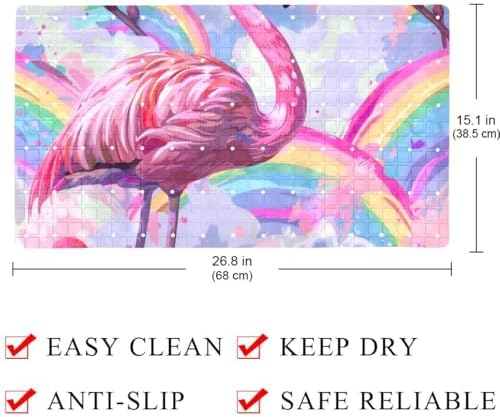Bath Tub Shower Mat, Washable Bathtub Floor Mats, Suction Cups and Drain Holes - Image 4