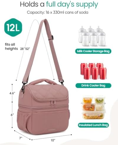 Breastmilk Cooler Bag, 12L Double Deck - Image 2