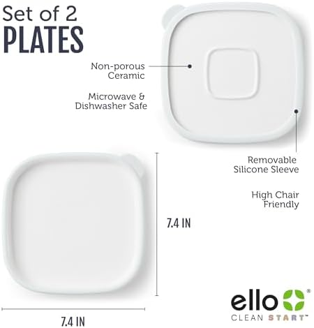 Ello Clean Start Ceramic Toddler Plates - Image 4
