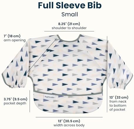 Tiny Twinkle Long Sleeve Bib for Babies & Toddlers | Waterproof Smock Bib for - Image 5