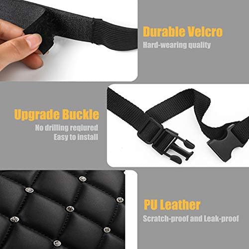 Guoord Bling Car Net Pocket PU Leather Handbag Holder - Image 3