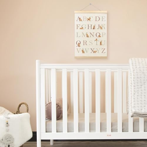 TLESKE Golden Retriever Alphabet ABC Chart Poster Hanger Frame, Homeschool - Image 3