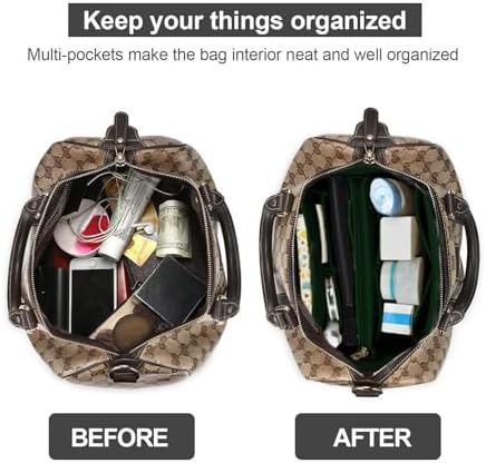 OMYSTYLE Purse Organizer Insert, Felt Tote Bag Organizer Insert - Image 4