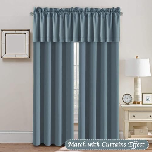 H.VERSAILTEX Blackout Valances for Windows, Kitchen Window Valance Curtains for - Image 3