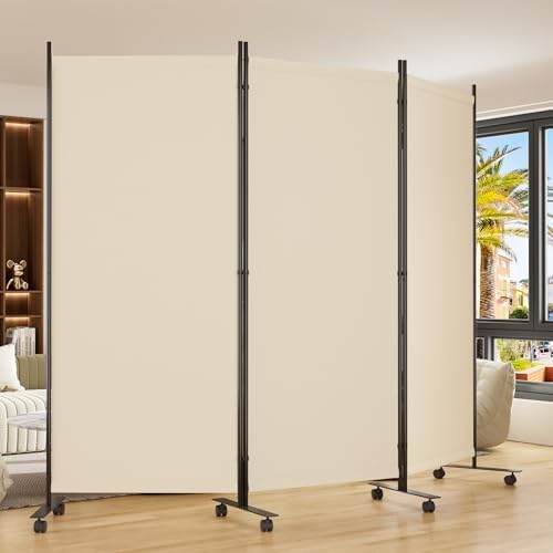Room Divider 102'' Wide Folding Room Divider Panel by HOMSCREENER