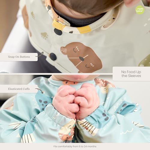 Waterproof Smock Baby Bibs for Eating - Image 6