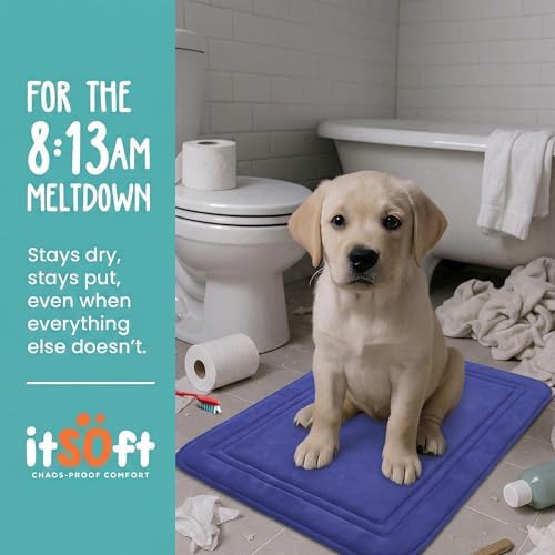 ITSOFT Memory Foam Bath Mat 31x20, Non Slip, Machine Washable, Quick Dry & - Image 2