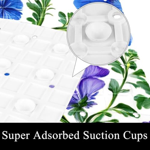 Bath Tub Shower Mat, Washable Bathtub Floor Mats, Suction Cups and Drain Holes - Image 3