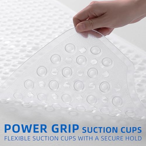 MOONFLY Shower and Bathtub Mat, 40x16 Inches - Image 2
